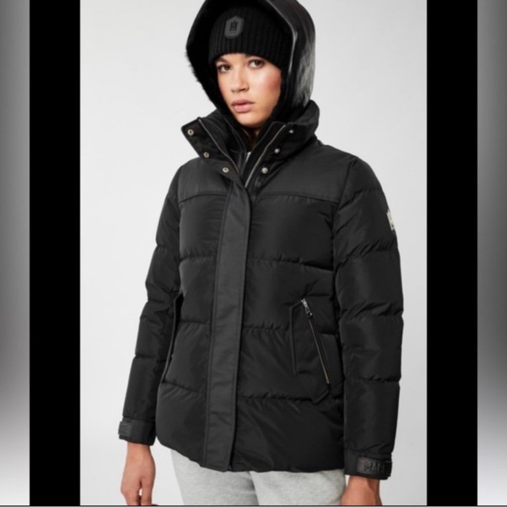 Mackage Black Hooded Puffer Jacket